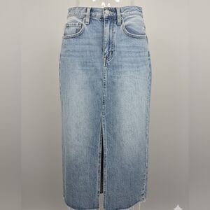 Pistola Light Blue Denim Maxi Skirt